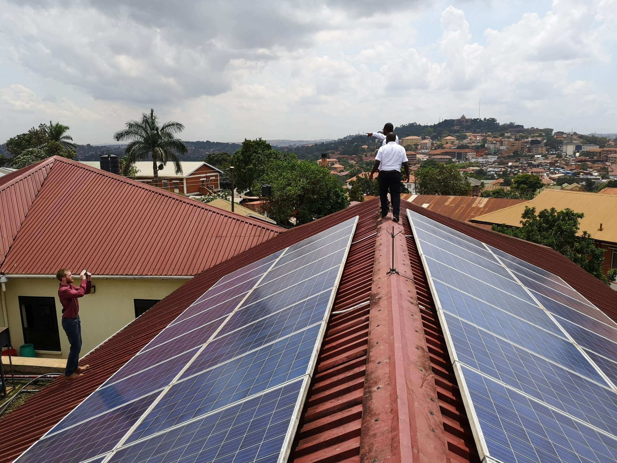 enPower.life solar rooftop plant in Uganda.